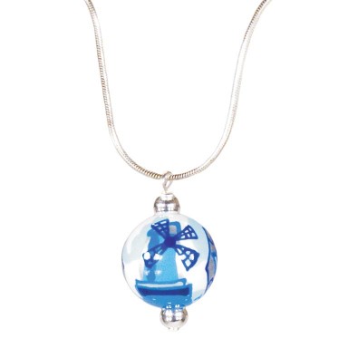 DELFT DELIGHT BLUE CLASSIC BEAD PENDANT