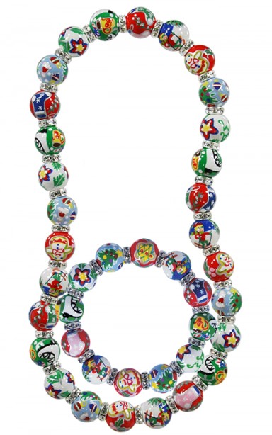 CHRISTMAS MEMORIES CLASSIC BRACELET & NECKLACE - CLEAR SWAROVSKI CRYSTALS (GIFT SET)