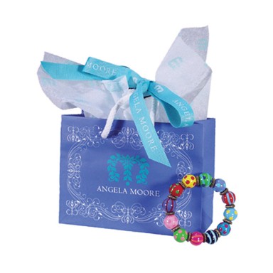 BLUE ANGELA MOORE JEWELRY GIFT BAG