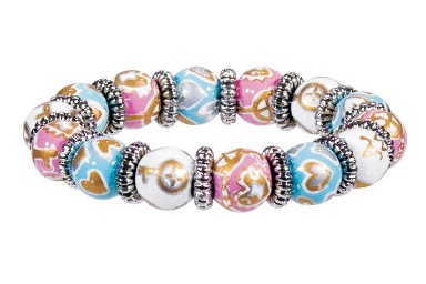 KEY TO MY HEART LITTLE GIRL'S BRACELET - SILVER by Angela Moore