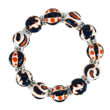 ORANGE/NAVY CRUSH CLASSIC BRACELET