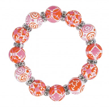 INDIA SPIRIT PINK CLASSIC BRACELET - CLEAR SWAROVSKI CRYSTALS