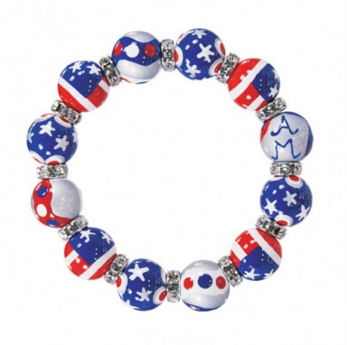 PATRIOT PARADE CLASSIC BRACELET - CLEAR SWAROVSKI CRYSTALS