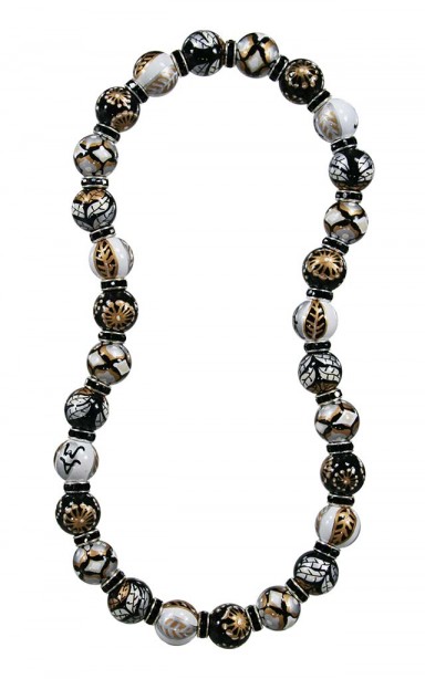 FRENCH ROAST CLASSIC NECKLACE - JET SWAROVSKI CRYSTALS by Angela Moore