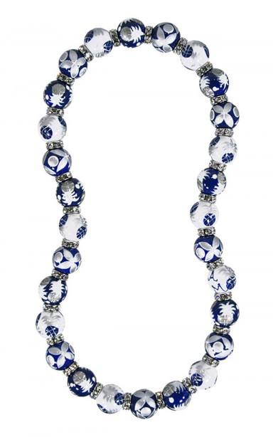 ME331855 - PINEAPPLE PATCH NAVY SILVER Necklace