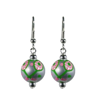 TENNIS, ANYONE? CLASSIC BEAD EARRINGS