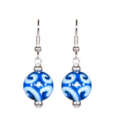SUNRISE SHIMMER CLASSIC BEAD EARRINGS - SILVER