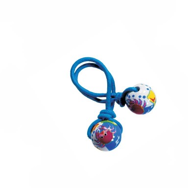 CUTE CRABBY HAIR TIE - BLUE ELASTIC by Angela Moore