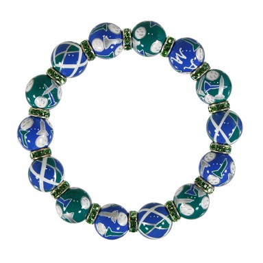 GORGEOUS GOLF RELAXED FIT BRACELET - PERIDOT SWAROVSKI CRYSTALS