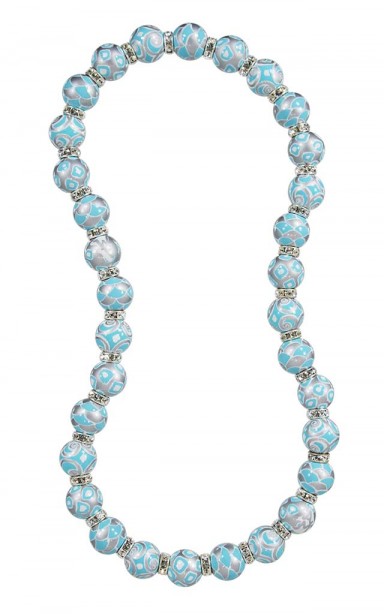 COOL CASTAWAY RELAXED FIT NECKLACE - CLEAR SWAROVSKI CRYSTALS
