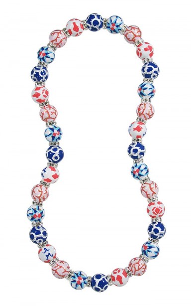 TREASURE ISLAND RELAXED FIT NECKLACE - CLEAR SWAROVSKI CRYSTALS