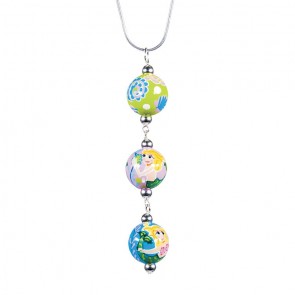 MERRY MERMAIDS TRIPLE BEAD PENDANT