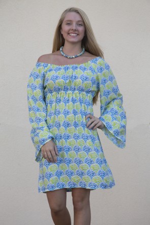 CARLY DRESS - FANTASIA BLUE