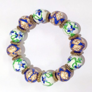 BAVARIAN BLUE CLASSIC BRACELET W/SILVER