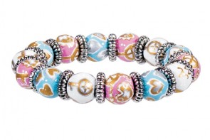 KEY TO MY HEART LITTLE GIRL'S BRACELET - SILVER by Angela Moore