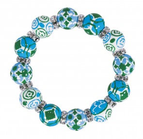 INDIA SPIRIT TURQ CLASSIC BRACELET - CLEAR SWAROVSKI CRYSTALS