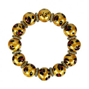 LEOPARD LIFE GOLD CLASSIC BRACELET W/GOLD