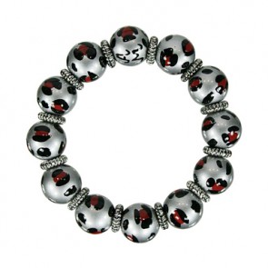 LEOPARD LIFE SILVER CLASSIC BRACELET W/SILVER