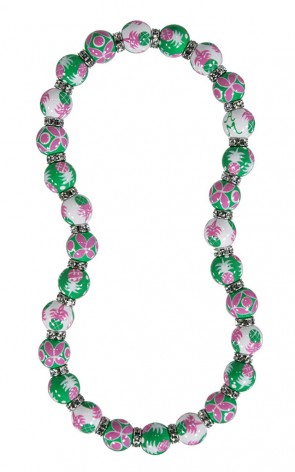ME331854 PINEAPPLE PATCH PINK GREEN Necklace