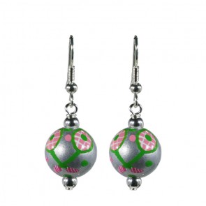 TENNIS, ANYONE? CLASSIC BEAD EARRINGS