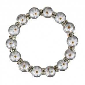MOON SHADOW RELAXED FIT BRACELET - CLEAR SWAROVSKI CRYSTALS