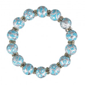 COOL CASTAWAY RELAXED FIT BRACELET - CLEAR SWAROVSKI CRYSTALS