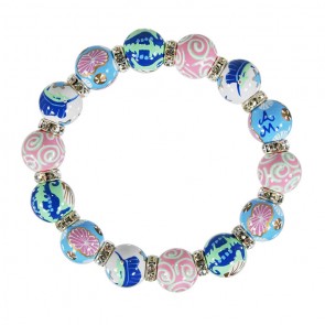 SEA SENSATION RELAXED FIT BRACELET - CLEAR SWAROVSKI CRYSTALS