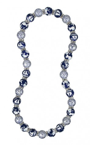 NIFTY NAUTICALS RELAXED FIT NECKLACE - CLEAR SWAROVSKI CRYSTALS