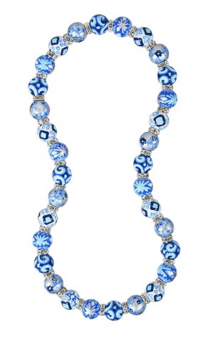 SUNRISE SHIMMER RELAXED FIT NECKLACE - CLEAR SWAROVSKI CRYSTALS