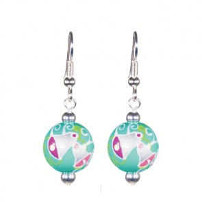 SILVER BELLS CLASSIC BEAD EARRINGS - SILVER