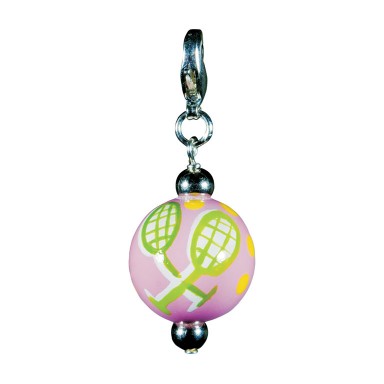 TENNIS TALES CHARM - SILVER by Angela Moore