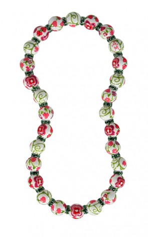 AMERICAN BEAUTY ROSE CLASSIC NECKLACE - CLEAR SWAROVSKI CRYSTALS