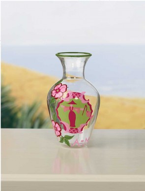 TOTALLY TOILE VASE - 5.5" by Angela Moore