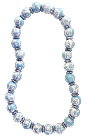 BLUE BELLE CLASSIC NECKLACE W/SILVER
