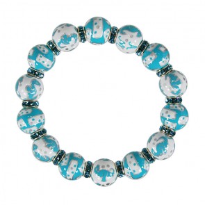 SASSY SEAHORSE RELAXED FIT BRACELET - CLEAR SWAROVSKI CRYSTALS
